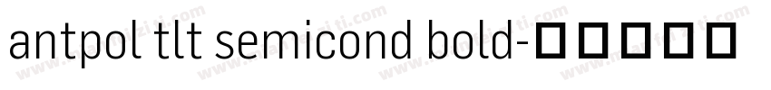 antpol tlt semicond bold字体转换